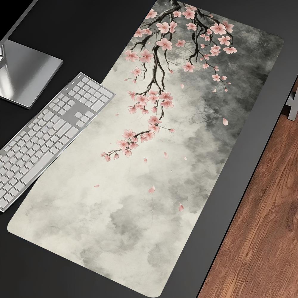 Plum Blossom Ink Art Extended  - Desk Setup Pc And Laptop recensie en prijs