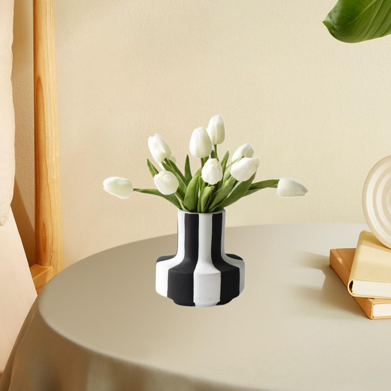 Elegante zwart-wit gestreepte  - Desk Setup Minimalist recensie en prijs